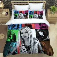 AVRIL LAVIGNE Singer Printed Bedding Sets Exquisite Supplies Duvet Cover Bed Comforter Set Beddi