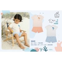 AW2022  SS231 Bộ cộc tay La Pomme Cá heo nhỏ