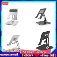 Aweso Tablet Stand Multi Angle Adjustment Folding Stable Aluminum Alloy Tablets Holder for Home Office Travelling