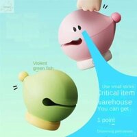 Awngd Cầu nguyện cho ánh sáng phước lành, Quà tặng đèn ngủ ngủ ngủ bằng nhựa PVC xanh / hồng / mơ mộng, hình cá gỗ gõ hình dạng ba màu điều chỉnh Trang chủ cá gỗ sáng tạo