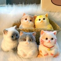 Awngd Squishy Relief Bóp Đồ chơi cho mèo, Đồ chơi giảm căng thẳng cho mèo lớn dễ thương Squishy Fidget, Silicone có bề mặt đổ xô Thư giãn lo âu cho mèo Đồ chơi bóp mềm cho người lớn Trẻ em