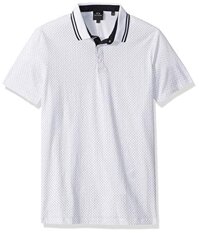 A|X Armani Exchange Men's Short-Sleeve AX Polo Shirt, Mix Logo A-O BS Whit, M