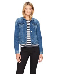 A|X Armani Exchange Women's Stretch Indigo Denim Jacket