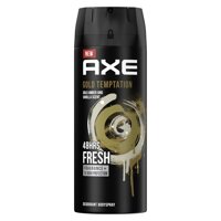 Axe Xịt Khử Mùi Axe Gold Temptation Hương Hổ Phách Và Vanilla Trầm Ngọt 135ml