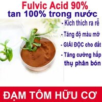 Axit Fulvic 95% (Fulvic Acid) tan trong nước (gói 1kg)