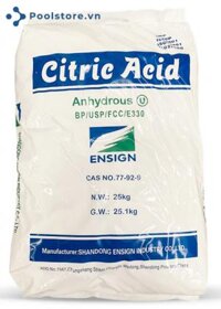 Axit hữu cơ Citric Acid Monohydrate E330 Bao 25 kg