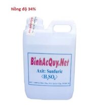 Axit Sunfuric Châm ắc quy Loãng 2L (34%)