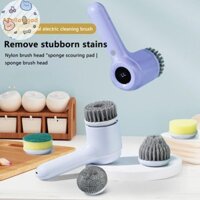 Ayellowgod Bàn chải làm sạch điện 5 trong 1 Máy chà sàn quay không dây cho phòng tắm Nhà bếp Nước rửa chén Nhà vệ sinh Giày giặt Dụng cụ làm sạch ô tô VN