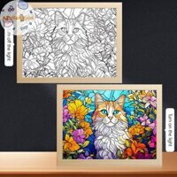 Ayellowgod Dạ Quang Tranh Khung Gỗ Ánh Sáng Tranh Khung Ảnh Led Đèn Ngủ Sinh Nhật Trang Trí Phòng Ngủ Quà Tặng Giáng Sinh Đèn Trăng VN