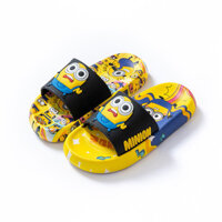 Ayuer Size 26-39 Minions In Hình Hoạt Hình Đế Mềm Chống Trơn Trượt Dép Bố Mẹ-Con