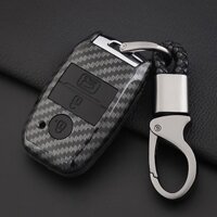 AZ Auto- Bao da chìa khóa carbon xe Kia Sorento, Morning, Cerato, K3 - kèm móc chìa TM