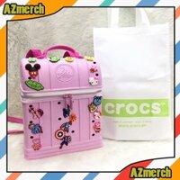 Azmerch Trẻ Em Lớn Crocs Ba Lô Trẻ Em Đi Học Cho Bé Trai Bé Gái Schoolbag Miễn Phí Jibbitz 20 Chiếc