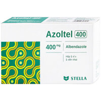 Azoltel Stella 400 mg (Albendazole ) Hộp 1 viên