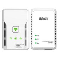 Aztech Homeplug AV Ethernet Adapter + WiFi Extender HL113E + HL113EW