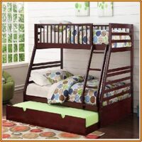 B129 - Cherry : Giường 3 Tầng - Trên 1m / Dưới 1m4 / Chạm Đất 1m