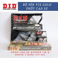 B2 Sên Nhông Đĩa Winner 150 -X Phốt Cao Su 428 VIX T-ring GOLD - 124L Cải Tiến Mới Của Huyền Thoại TFX