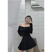 B264- ÁO TRỄ VAI BÈO ĐAN DÂY ( Có bigsize )