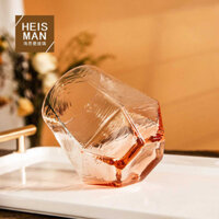 B29 Rõ Ràng Hammer Diamond Hexagonal Cup Đầy Màu Sắc Sóng Kết Cấu Xuyên Biên Giới Đặt Bốn Ly Nước Ép Trái Cây Cốc Đồ Uố