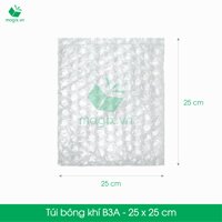 B3A - 25 TÚI BONG BÓNG KHÍ 25x25 cm - TÚI MÀNG XỐP HƠI