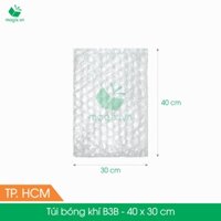 ☜▥☍B3B - 40x30 cm 100 Túi bong bóng khí màng xốp hơi gói hàng đóng