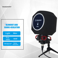 {B4} Màn hình Mic Studio PF8 Bộ lọc âm thanh kim loại giảm tiếng ồn di động Màn hình chống gió cho micrô