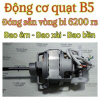 B5C-Đ (Động cơ bạc đạn 6200, B5, 100% đồng, tại shop YOUR' FAN) sato 46, dày 25 mm + tụ 2uf, chuyển hướng cơ, điện