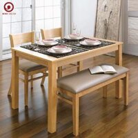 BA-12 Bộ Bàn Ăn 2 Ghế Cabin + Ghế Băng