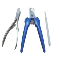 Ba Bộ Dao Bị Thiến Sử Dùng Cho Heo Lợn,Có Kìm Cắt Đuôi  Màu xanh, Kìm Răng Lợn Và Dạo thiến Lưỡi Dao