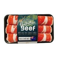 Ba chỉ bò ngũ cốc Úc đông lạnh Freshfoco gói 200g (1 Gói)