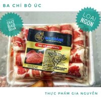 Ba chỉ bò Úc cuộn Nhập khẩu, 500g thả lẩu, nướng loại ngon (Hỏa tốc)