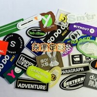 Ba Chiều Thả Nhựa Nhãn Silicon PVC Mềm Lỗ Cao Su Quần Áo Cao Su Da Nhãn Thương Hiệu Miếng Dán Trang Trí20250331