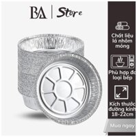 BA [HÀNG MỚI VỀ] Set 20 Khay Giấy Bạc Lót Nồi Chiên Không Dầu Tái Sử Dụng Được - Bảo Anh