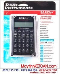 BA II Plus Pro, Máy tính tài chánh Texas BA II Plus Professional thi CFA (mẫu mới)| CÒN HÀNG