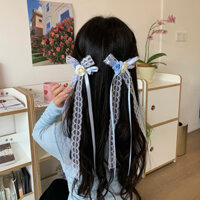 Ba Lê Phong Cách Cho Bé Nơ Ren Streamer Hoa Kẹp Tóc Đôi Đuôi Ngựa Ruy Băng Thắt Tóc Bện Tóc Mũ Đội Đầu #HD211FS#