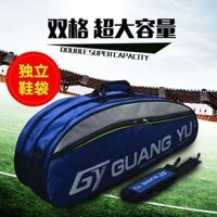 Ba lô 6 mảnh chính hãng Guangyu Ba lô sức chứa siêu lớn Túi xách một vai thể thao chống bụi bẩn nhiều lớp Ba lô Vợt cầu lông @250112
