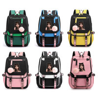 Ba lô Ariana Grande Túi đi học sinh có giao diện USB Ca sĩ châu Âu và Mỹ mới Ba lô bóng lông thú dễ thương dành cho học sinh