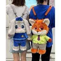 Ba lô ba lô  dễ thương Disney Zootopia Judy Nick Plush Doll