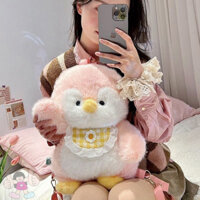 Ba Lô Bé Búp Bê Chim Cánh Cụt Dung Tích Lớn , Lông Mềm Mịn Ngộ Nghĩnh( A Nấm)