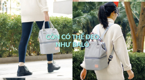 Ba lô bỉm sữa có kết hợp túi bảo quản bình sữa Multifit -Fatzbaby FB2020SL