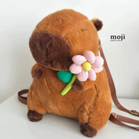 Ba Lô Capybara  Hoa Hồng, Hoa Vàng,  Capybara Khoai Tây Chiên