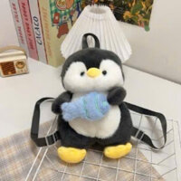 Ba Lô Chim Cánh Cụt Siêu Cute Đi Chơi Đi Du Lịch mềm mại, xinh xắn dễ thương phù hợp đeo đi học đi làm đi chơi