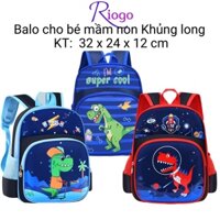 Ba lô cho bé trai mẫu giáo balo  trẻ em cặp mầm non bé trai khủng long RIOGO