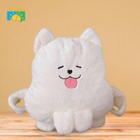 Ba lô chó Samoyed dành cho nữ Túi du lịch nhẹ sáng tạo mềm mại