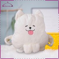 Ba lô chó Samoyed dành cho nữ Túi du lịch nhẹ sáng tạo mềm mại