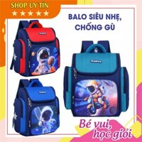 Ba lô chống gù cho học sinh cấp 1 cấp 2 hình phi hành gia, Balo đi học bé trai tiểu học trung học