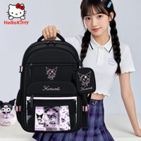 Ba lô chống gù trẻ em Sanrio, cặp đi học cho học sinh tiểu học lớp 3-6, ba lô Kuromi cho bé gái, ba lô chống nước siêu nhẹ dung tích lớn