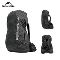 Ba lô chống nước phản quang Naturehike 30L-60L Vỏ mưa PU2000 Đi bộ đường dài ban đêm Leo núi Túi hành lý Vỏ bụi