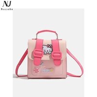 Ba lô da màu hồng Hello Kitty dễ thương NUCELLE để sử dụng hàng ngày