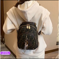 Ba Lô Da Pu Đa Năng Họa Tiết Sọc Caro Thời Trang Cho Nữ AT BL70