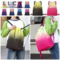 Ba lô dây rút thể thao LLCY, Túi mua sắm di động chống nước đi học, Túi bóng rổ đa chức năng gấp nhẹ thời trang ngoài trời